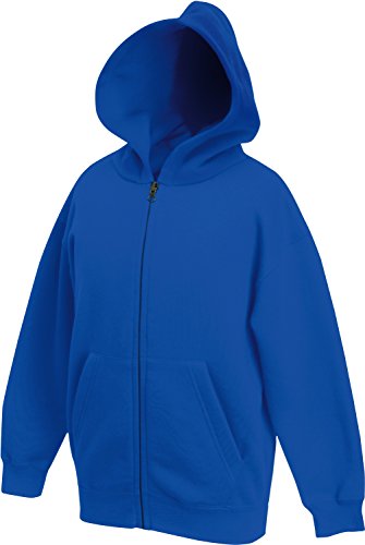 Fruit of the Loom: Kids Hooded Sweat Jacket 62-045-0, Größe:116 (5-6);Farbe:Royal von Fruit of the Loom