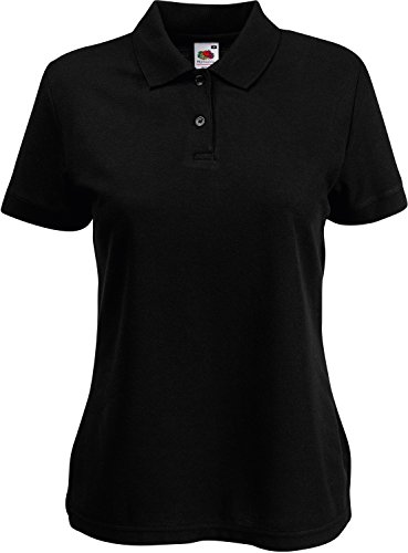 Fruit of the Loom: Ladies` Polo Mischgewebe 63-212-0, Größe:XL;Farbe:Black von Fruit of the Loom