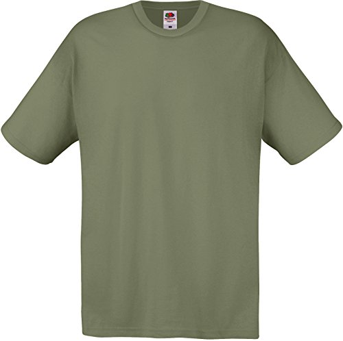 Fruit of the Loom: Original Full Cut T-Shirt 61-082-0, Größe:M;Farbe:Classic Olive von Fruit of the Loom