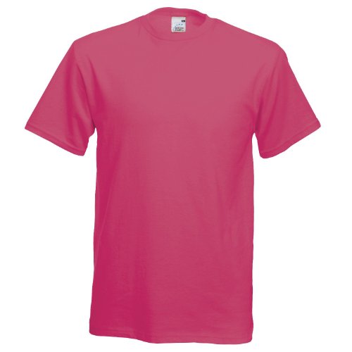 Fruit of the LoomHerren T-Shirt Rosa Fuchsia von Fruit of the Loom