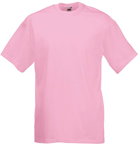 Valueweight T-Shirt von Fruit of the Loom S M L XL XXL XXXL verschiedene Farben S,Rose von Fruit of the Loom