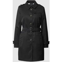 Fuchs Schmitt Trenchcoat mit Taillengürtel in Black, Größe 40 von Fuchs Schmitt