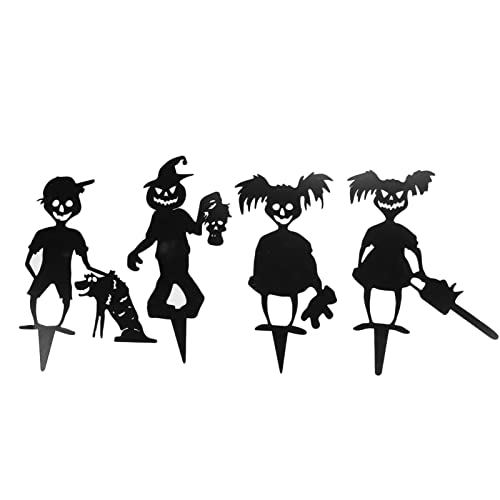 4 Stück Halloween-Dekorationen Für Den Garten, Wetterfeste Gespenster-Statuen aus Metall, Niedliche Gespenster-Zombie-Statuen Für Den Garten, Rasen, Hof, Halloween-Party 4 Stück Halloween-Dekorationen Für Den Garten, Wetterfeste Gespenster-Statuen aus Metall, Niedliche Gespenster-Zombie-Statuen Für Den Garten, Rasen, Hof, Halloween-Party von Fuerdich