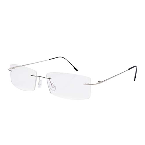 Randlose Lesebrille Leichte Titan-Leserbrillen Männer Frauen +1.50 von Fuisetaea