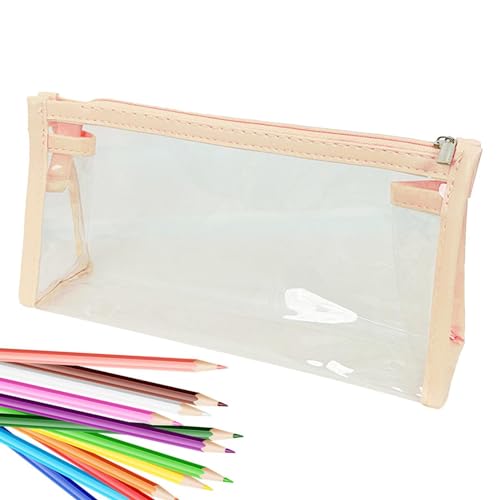 Fukamou Federmäppchen | Niedliche Transparente Tasche Für Die Organisation Von Bleistiften - Schulanfang-Briefpapier-Organisation Für -Schüler, Großer Bleistift-Organizer Für Grund-, Mittel- Und von Fukamou