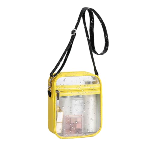 Fukamou Stadiontasche Umhängetasche, Transparente Tasche Geldbörse,Stadium Purse Kleine Umhängetasche - Handy-Geldbörse, Umh-ängetasche Mit Abnehmbarem, Verstellbarem Riemen Für Den Sport von Fukamou