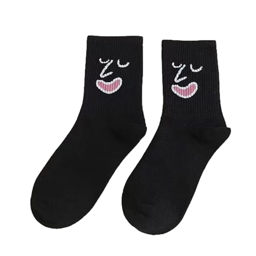 Interessante Runde Socken, Interessante Emotionale Persönlichkeitssocken, Trendige Ausdruckssocken, Schweißabsorbierende Und Atmungsaktive Strü pfe von Fukamou