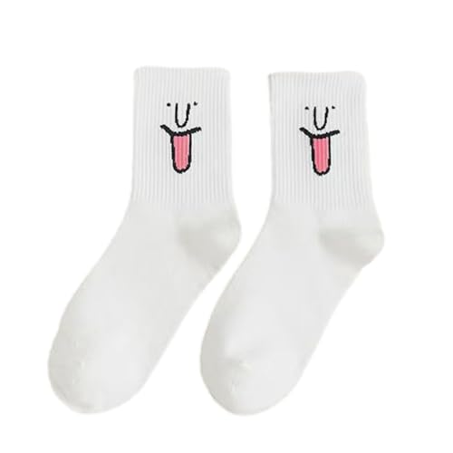 Interessante Runde Socken, Interessante Emotionale Persönlichkeitssocken, Trendige Ausdruckssocken, Schweißabsorbierende Und Atmungsaktive Strü pfe von Fukamou