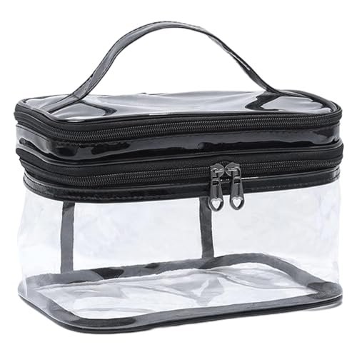 Transparente Kosmetiktasche, Double Laye Große Make-up-Tasche - wasserdichte Make-up-Tasche, Kosmetiktaschen-Organizer Für Mädchen, Reisetasche Für Toilettenartikel von Fukamou