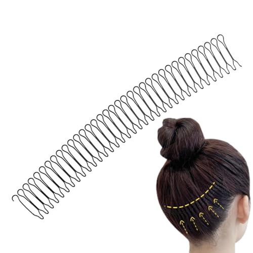 Unsichtbarer Fixierkamm Für Fragmentiertes Haar, Dehnbarer Unsichtbarer Haarfixierer,Haar-Hochsteckfrisur-Styling-Werkzeug, Dekorativer Mini-Halter Für Damen- Und Mädchenfrisuren, Haarkämme Für von Fukamou