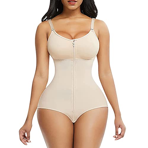 Fulidngzg Bodyshape Damen Bauchweg Shaping Skims Bodysuit Bauchdeckenstraffung Tummy Control Miederbody Summer Saver Korsett Stark Formend Bauch Weg Shapewear Oktoberfest Festival Dress Body Shaper von Fulidngzg