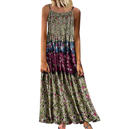 Fulidngzg Boho Kleid Damen Lang Curvy Strand Partykleid Baumwolle Strandkleider Blumen Sommer Kurzarm Blumenkleid Sommerkleider Swingkleid Aesthetic Große Größen Kleider Freizeitkleid Maxikleider von Fulidngzg