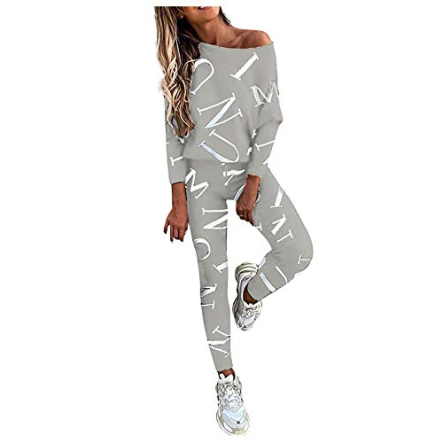 Fulidngzg Damen Jumpsuit Elegant Kuschelig Langarm Jogging Anzug Jogginganzüge Sportanzug Set Sporthose Hose Trainingsanzüge Jogginghose Elegant Tracksuit Freizeitanzug Sportbekleidung Freizeitanzug von Fulidngzg