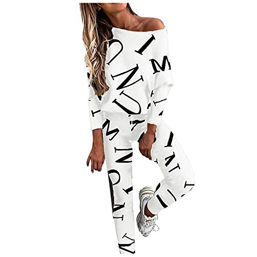 Fulidngzg Damen Jumpsuit Elegant Kuschelig Langarm Jogging Anzug Jogginganzüge Sportanzug Set Sporthose Hose Trainingsanzüge Jogginghose Elegant Tracksuit Freizeitanzug Sportbekleidung Freizeitanzug von Fulidngzg