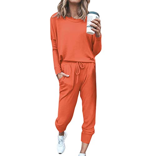 Fulidngzg Damen Jumpsuit Elegant Kuschelig Langarm Jogging Anzug Jogginganzüge Sportanzug Set Sporthose Hose Trainingsanzüge Jogginghose Elegant Tracksuit Freizeitanzug Sportbekleidung Freizeitanzug von Fulidngzg