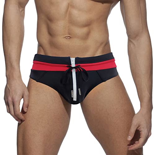 Fulidngzg Herren Badeslip Knapp Eng Sexy 2023 Große Größen Boardshorts Kurze Beine Stretch Badeshorts Strandhose Schwimmhose Kurze Hose Schnelltrocknend Jungen Badehose Schwimmshorts Slip Bademode von Fulidngzg