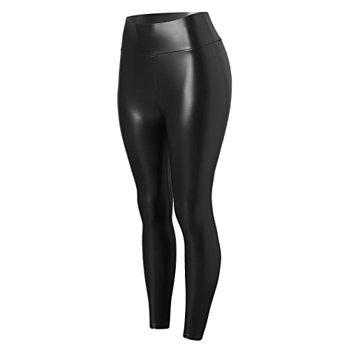 Fulidngzg Lederimitat Hose Damen, Leder Glanz Kunstlederhose Lackhose Push Up High Waist Lederhose Lederleggings Sexy Skinny Leggings Motorradhose Steampunk Latex Gym Lederoptik Fulidngzg Lederimitat Hose Damen, Leder Glanz Kunstlederhose Lackhose Push Up High Waist Lederhose Lederleggings Sexy Skinny Leggings Motorradhose Steampunk Latex Gym Lederoptik von Fulidngzg