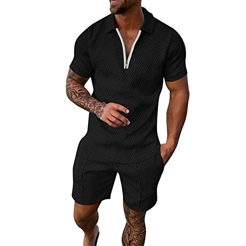 Fulidngzg Streatwear Trainingsanzüge für Herren Shorts und Hemd Kurzarm mit Reißverschluss Jogginganzug Baumwolle Oversize Sommer Outfit Atmungsaktiv Sportanzug 3XL Tracksuit Baggy Sport Kleidung Fulidngzg Streatwear Trainingsanzüge für Herren Shorts und Hemd Kurzarm mit Reißverschluss Jogginganzug Baumwolle Oversize Sommer Outfit Atmungsaktiv Sportanzug 3XL Tracksuit Baggy Sport Kleidung von Fulidngzg
