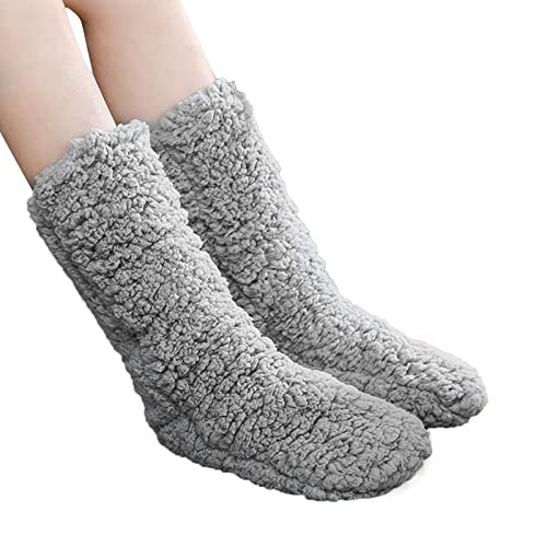 Fulidngzg Wandersocken Herren 43-46 Kuschelsocken Bettsocken Thermosocken Stoppersocken Kniestrümpfe Stiefelsocken Wollsocken Lange Socken Wintersocken Flauschig Warme Socken Dicke Socken Haussocken von Fulidngzg