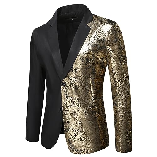 Pailletten Blazer Herren XXL, Winter Modern Pailletten Blazer Silvester Outfit Glamour Party Pailletten Anzug Smoking Blau Sportlich Slim Fit Glitzer Sakko Glitzer Jacket Pailletten Blazer Herren XXL, Winter Modern Pailletten Blazer Silvester Outfit Glamour Party Pailletten Anzug Smoking Blau Sportlich Slim Fit Glitzer Sakko Glitzer Jacket von Fulidngzg