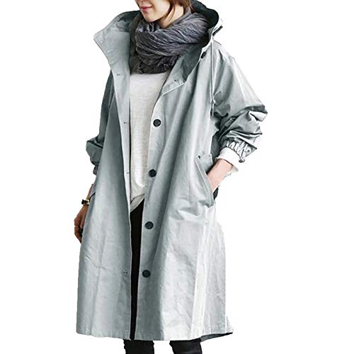 Regenponcho Damen Sport Wasserdicht Atmungsaktiv mit Kapuze Regenjacke Regenmantel Leicht Sommer Extra Lang Windbreaker Windjacke Wandern Winddicht Dünn Outdoor Funktionsjacke Regenponcho von Fulidngzg