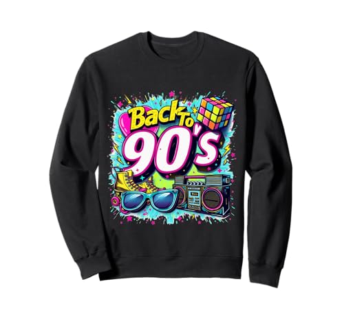 Retro-90er-Vintage-Partyoutfit der 90er Jahre für Herren und Damen Sweatshirt Retro-90er-Vintage-Partyoutfit der 90er Jahre für Herren und Damen Sweatshirt von Funny Eighties 90s Costume Party I Love The 90's