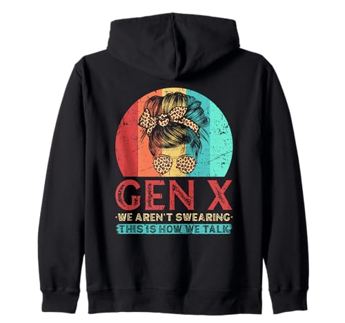 Generation X Gen X Dekolleté für Damen im Retro-Look Kapuzenjacke Generation X Gen X Dekolleté für Damen im Retro-Look Kapuzenjacke von Funny Generation X Gifts