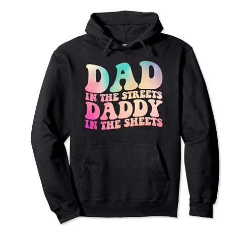 Papa auf der Straße Papa in den Laken Groovy Batik-Design Papa Pullover Hoodie von Funny Sarcastic Fathers Day Groovy Tie Dye Daddy