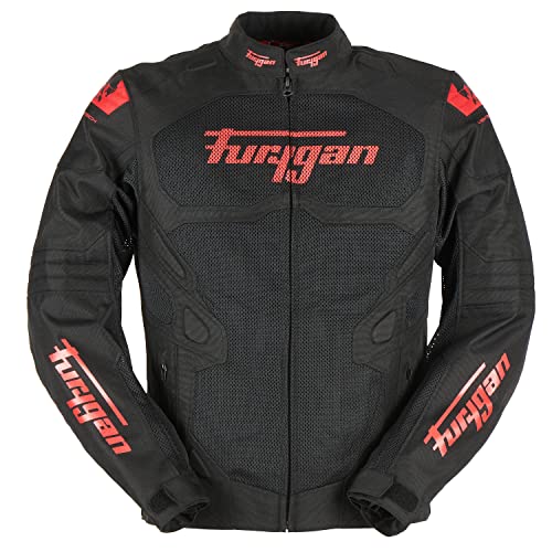 Furygan Herren-Motorradjacke ATOM VENTED EVO - Erweiterter Schulter- und Ellbogenschutz D3O - Atmungsaktiv - Verstellbare Ärmel - Verschiedene Größen von Furygan