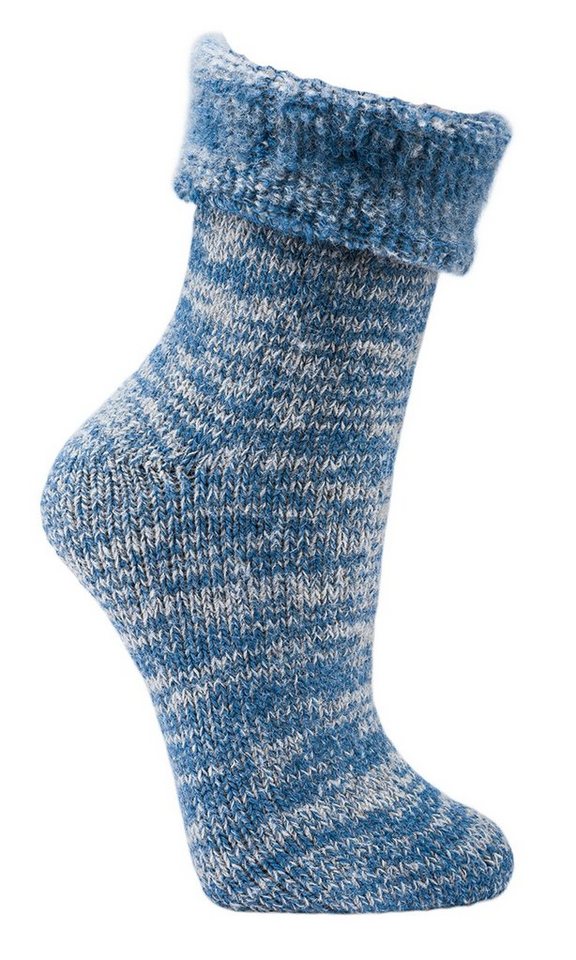 FussFreunde Thermosocken 2 Paar extra warme weiche Thermo Kuschel-Umschlagsocken Damen & Herren von FussFreunde