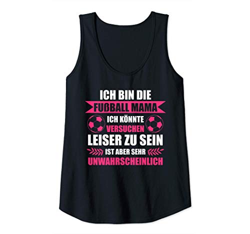 Damen Fußball Mama Sport Frauenfußball Fußballerin Tank Top von Fußball Mama & Mutter Geschenk