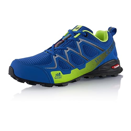 Fusskleidung® Damen Herren Wanderschuhe atmungsaktive Trail Running Trekkingschuhe Blau Grün EU 45 von Fusskleidung