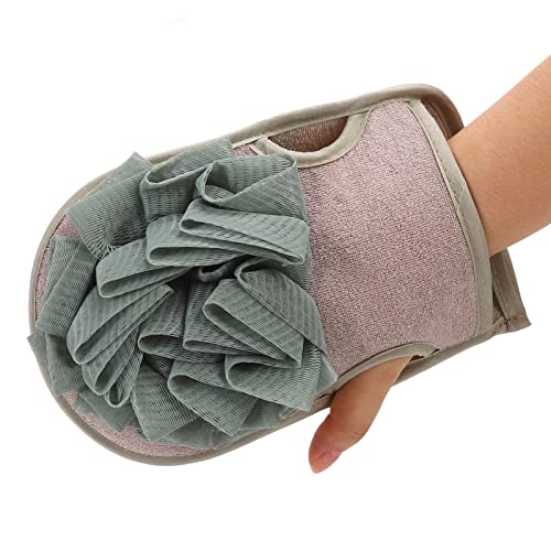 Dusch-Waschlappen-Handschuh, Hand-Peeling-Handtuch, Badeblumen-Handschuh, Peeling-Waschlappen, Dusch-Waschlappen-Handschuh, 2-seitiger Rückenschrubber Für Erwachsene von Fyearfly