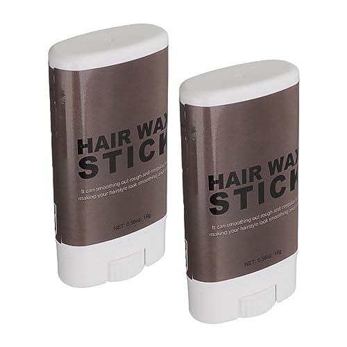 Haarwachs-Stick, Haar-Finishing-Stick, 2 Stück 0,6 Unzen Haarwachs-Stick Langlebiges Glättendes Haar-Styling-Wachs Für Fliegendes, Krauses Haar von Fyearfly