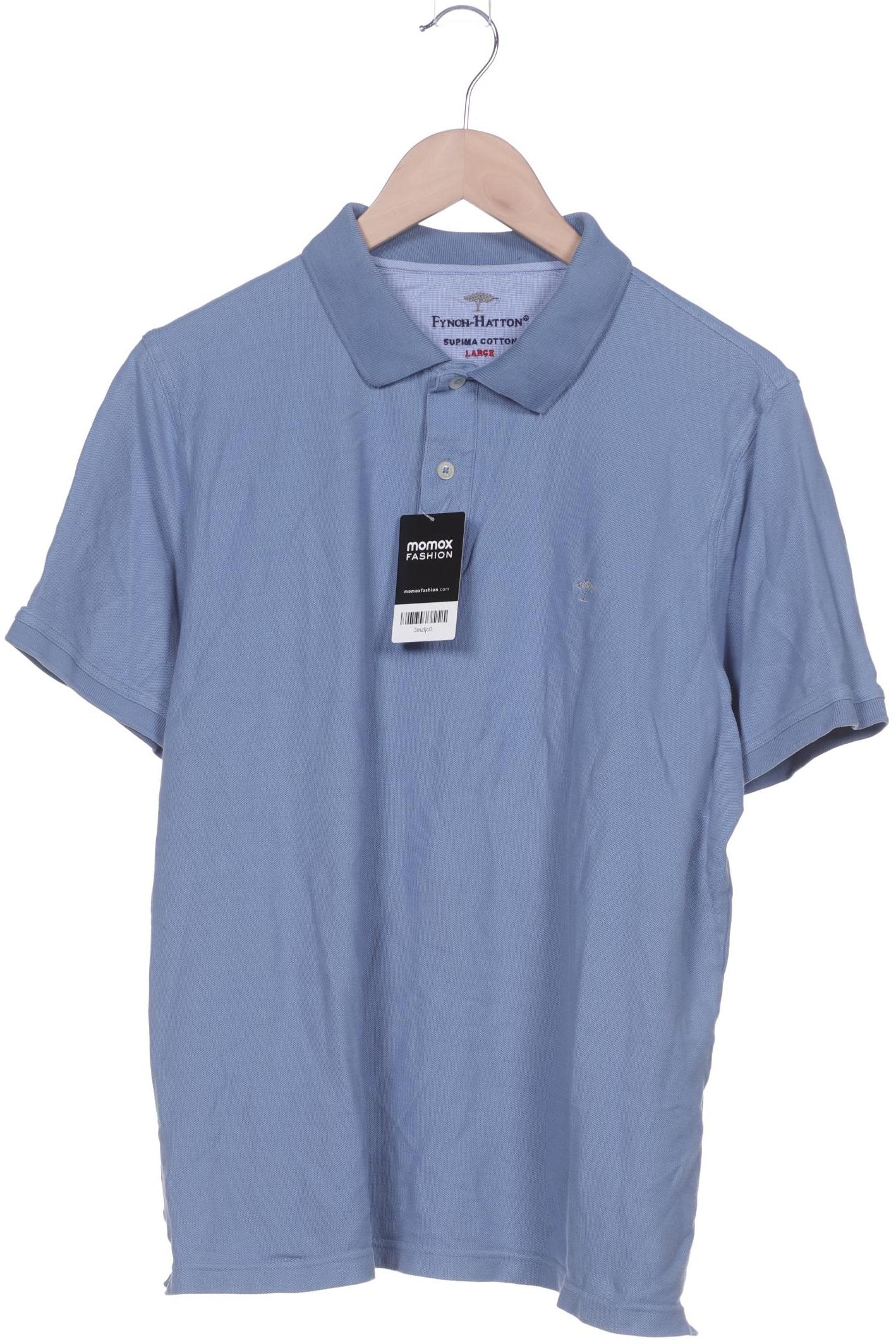 Fynch Hatton Herren Poloshirt, blau, Gr. 52 von Fynch Hatton