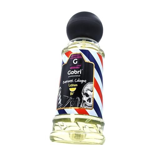 Gabri Barber Cologne 250ml – EDC - After Shave - Rasur Duftwasser Fruchtig-Süß - Barber Eau de Cologne mit praktischen Pump-Spender (No7 - Yellow) von G Gabri