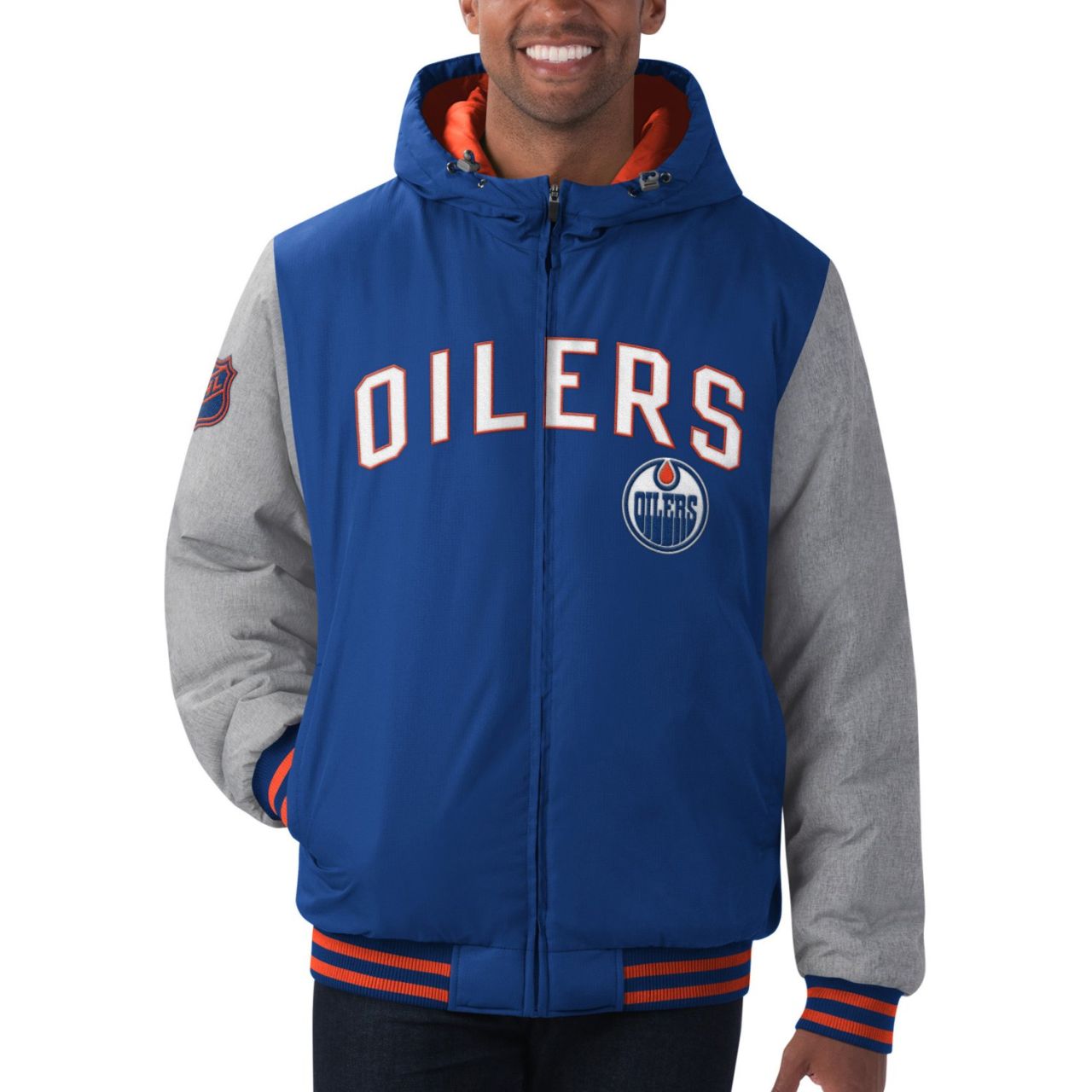 G-III Edmonton Oilers NHL Coldfront Winter Jacke von G-III