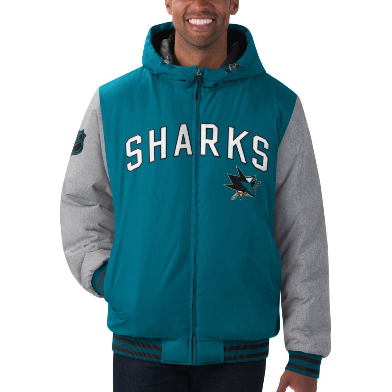 G-III San Jose Sharks NHL Coldfront Winter Jacke von G-III