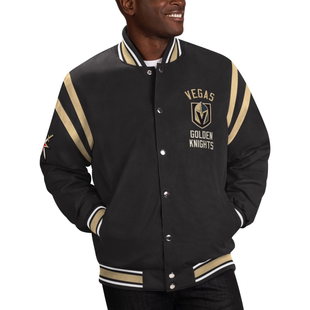 G-III Vegas Golden Knights NHL Tailback Varsity Jacke von G-III