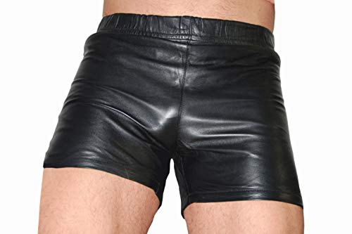 G-Lord-Style Leder Boxershorts Shorts Unterhose Kurze Lederhose Unterwäsche (XXL) von G-Lord-Style