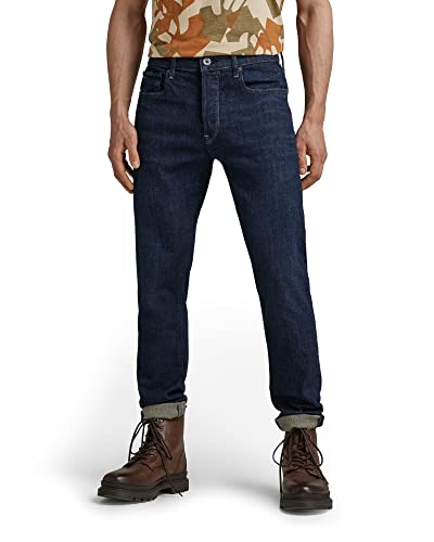 G-STAR RAW Herren 3301 Slim Jeans, Blau (worn in deep marine 51001-B767-C602), 28W / 34L von G-STAR RAW