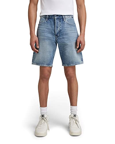 G-STAR RAW Herren Triple A Denim Shorts, Blau (sun faded air force blue destroyed D20776-C967-C948), 32 von G-STAR RAW