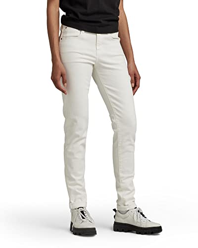 G-STAR RAW Damen Ace Slim Jeans, Weiß (white gd D22929-C301-G006), 26W / 32L von G-STAR RAW