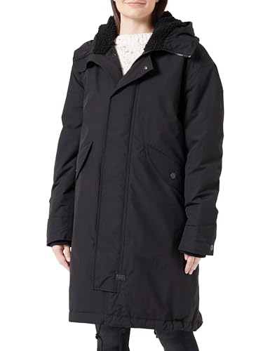 G-STAR RAW Damen Hooded fishtail parka, Schwarz (dk black D24235-D419-6484), XXS von G-STAR RAW