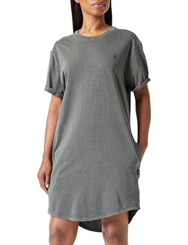 G-STAR RAW Damen Lash Fem Loose Kleid, Grau (asfalt gd D21383-2653-B575), XL von G-STAR RAW