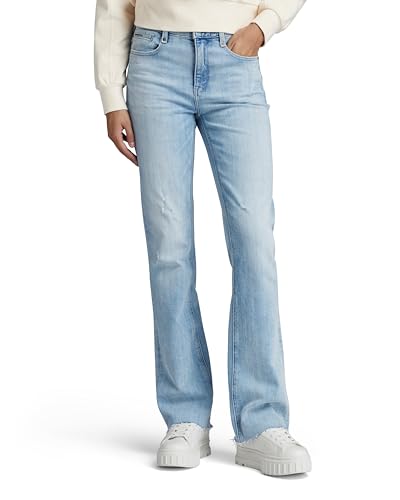 G-STAR RAW Damen Noxer Bootcut Jeans, Blau (sun faded mirage blue D21437-D498-G316), 31W / 30L von G-STAR RAW