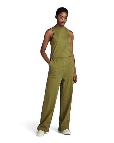 G-STAR RAW Damen Open Back Jumpsuit, Grün (smoke olive D23252-B771-B212), XL von G-STAR RAW