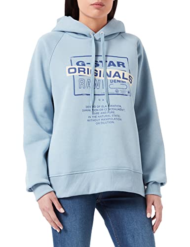 G-STAR RAW Damen Originals Loose Hooded Sweatshirt, Blau (lake D21249-A971-813), M von G-STAR RAW