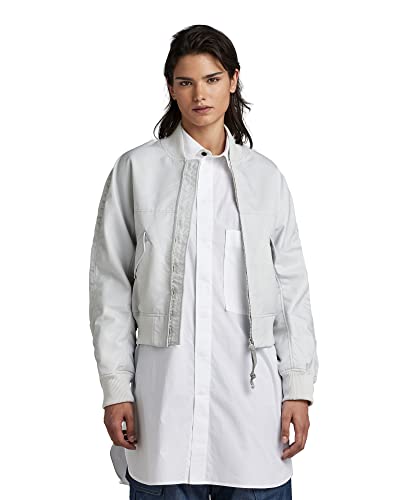 G-STAR RAW Damen Padded Bomberjacke, Grau (oyster mushroom D23002-C143-D607), S von G-STAR RAW