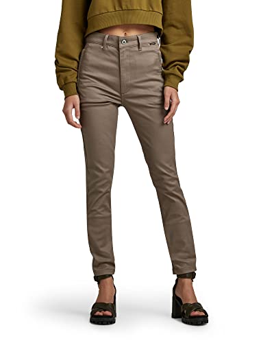 G-STAR RAW Damen Skinny Chinohose, Braun (deep walnut D22892-C105-B743), 25W / 30L von G-STAR RAW